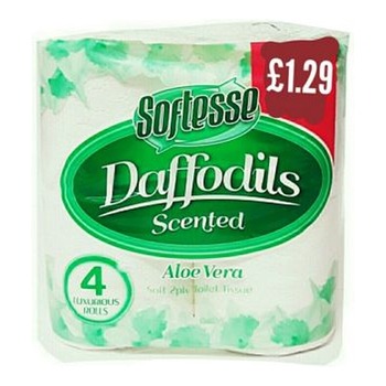 SOFTESSE DAFFODILS TOILET TISSUE GREEN PM£1.29