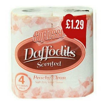 SOFTESSE DAFFODILS TOILET TISSUE ORANGE PM£1.29