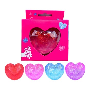 SQUISHY STRESS TOY HEART DIAMOND (PINK BOX)