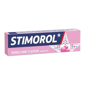 STIMOROL BUBBLE MINT SUGAR FREE CHEWING GUM