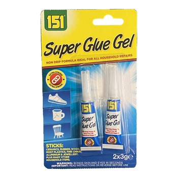 SUPER GLUE GEL BLUE