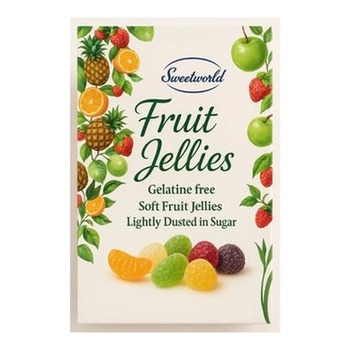 SWEETWORLD FRUIT JELLIES GELATINE FREE