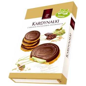 TAGO KARDYNALKI Z KREMEM PISTACHIO-SEZAMOWYM COOKIES
