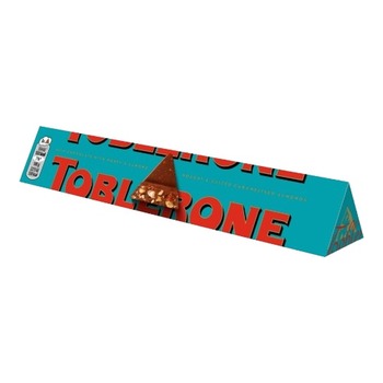 TOBLERONE MILK CHOCOLATE WITH HONEY & ALMONDS (BLUE BOX)