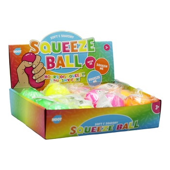TOYS HOOT SQUEEZE BALL