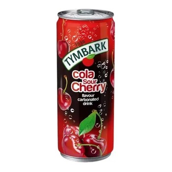 TYMBARK COLA AND SOUR CHERRY FLAVOUR CARBONATED DRINK TALL CAN