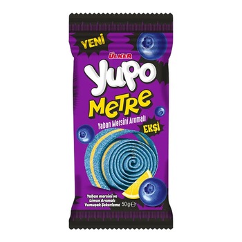 ULKER YUPO METRE YABAN MERSINI AROMALI (BLUEBERRY AND LEMON FLAVOUR SOFT CANDY)