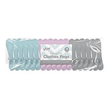 VIVID STRONG GRIP CLOTHES PEGS