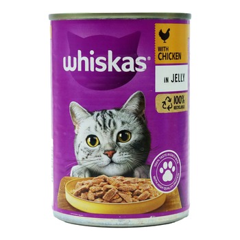 WHISKAS CHICKEN IN JELLY CAT FOOD