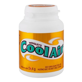 WRIGLEYS COOL AIR HONEY AND LEMON FLAVOUR CHEWING GUM (GOLD)