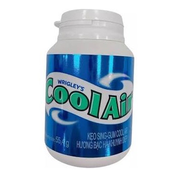 WRIGLEYS COOL AIR MENTHOL&EUCALYPTUS FLAVOUR CHEWING GUM (BLUE)