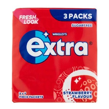 WRIGLEYS EXTRA STRAWBERRY 3PACK