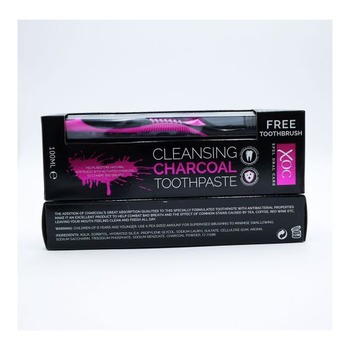 XOC CHARCOAL TOOTHPASTE +BRUSH