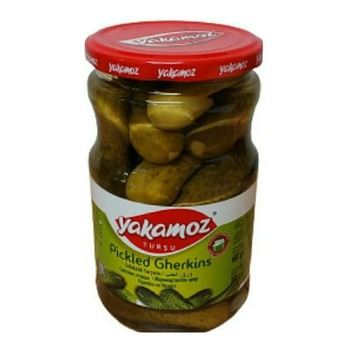 YAKAMOZ PICKLED GHERKINS PM£1.39