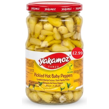 YAKAMOZ PICKLED HOT BABY PEPPER PM £2.99