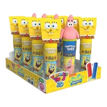 YAMMIEZ POPS 3D SPONGEBOB TOY WITH LOLLIPOP