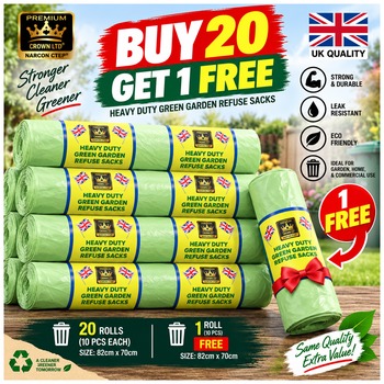 [5] Roma Green Garden Bin Sacks