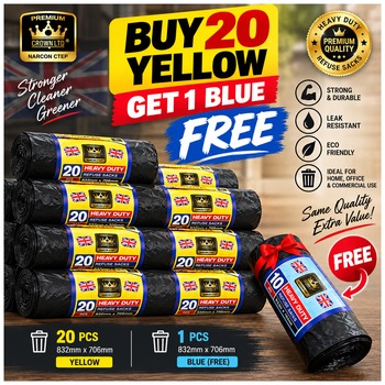 [1] Black Bin Rolls (20+1 Free)