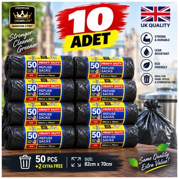 [4] Black Bin Rolls [50Pcs+ 2Pcs Free]