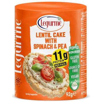 Legurme Lentil Cake With Spinach & Pea