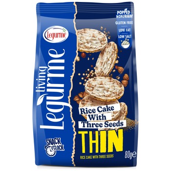 Legurme Thin Rice Cake With Three Seeds (Buckwheat Chia Quinoa)