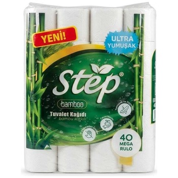 Step Bamboo Toilet Paper White