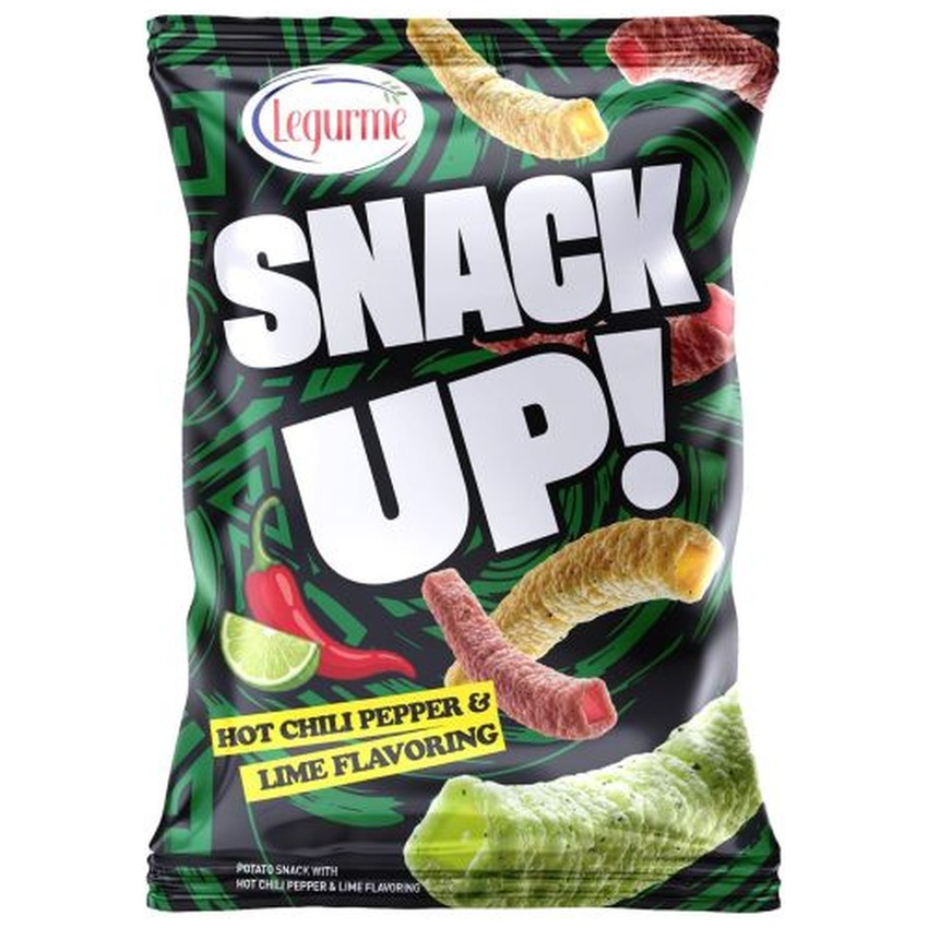 LEGURME SNACK UP POTATO STRAWS WITH HOT CHILI PEPPER & LIME
