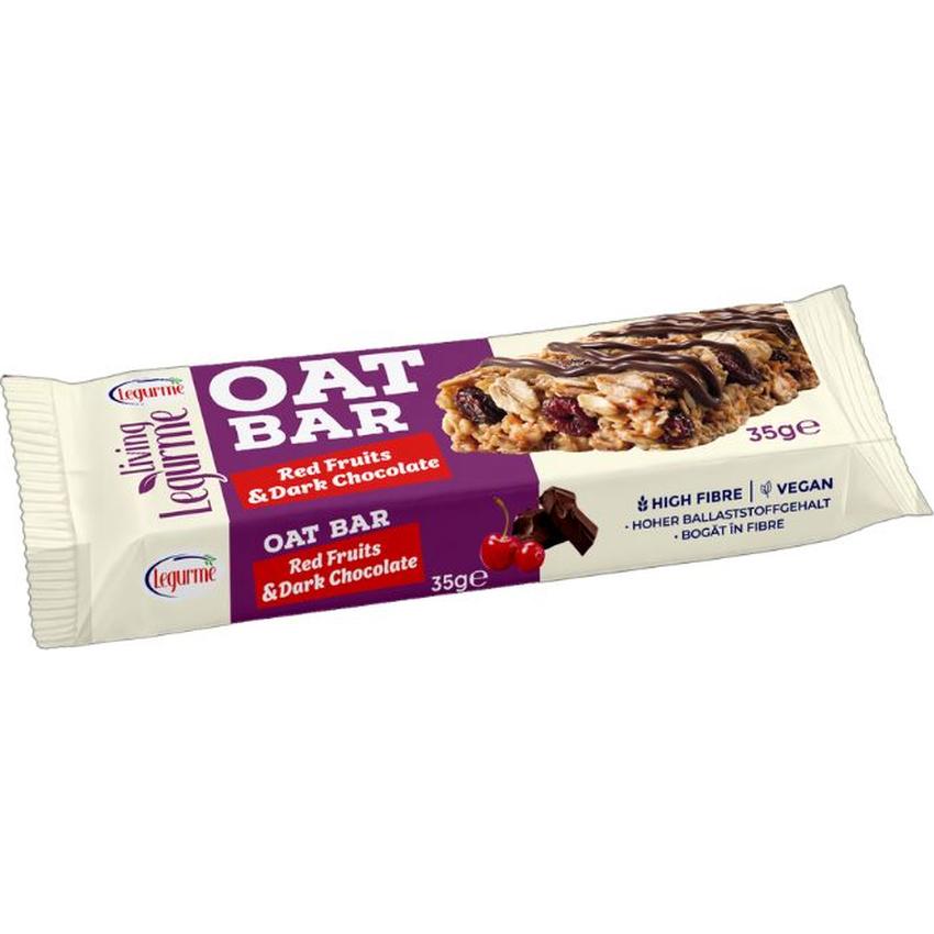LEGURME OAT BAR WITH DARK CHOCOLATE & RED FRUITS