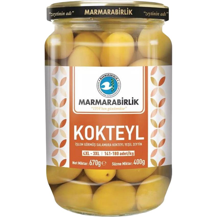 MARMARABIRLIK COCKTAIL GREEN OLIVES 4XL - 3XL 141-180