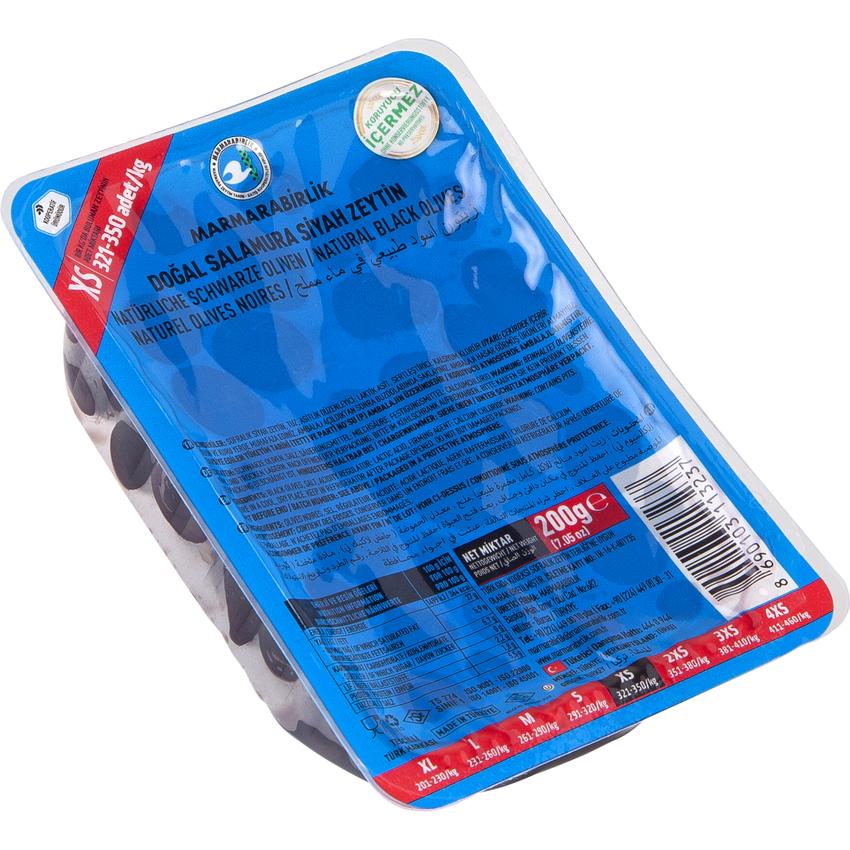 MARMARABIRLIK EKSTRA BLACK OLIVES XS (VACUUM)