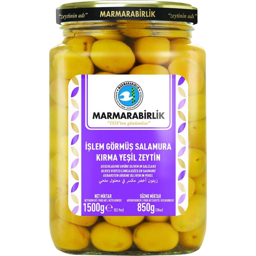 MARMARABIRLIK KIRMA GREEN OLIVES 3XL-2XL (160-200) (JAR)