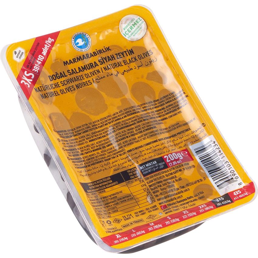 MARMARABIRLIK LUKS BLACK OLIVES 3XS (VACUUM)