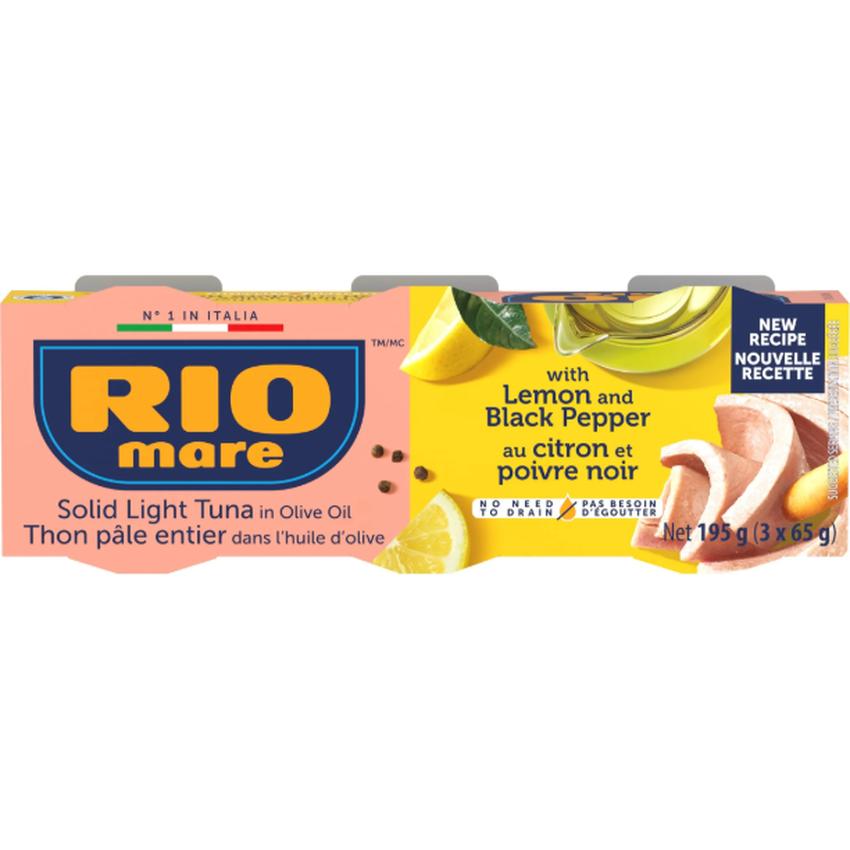 RIO MARE TUNA IN OLIVE OIL WITH LEMON & PEPPER