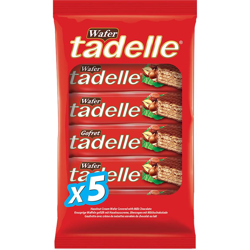 TADELLE MILK CHOCOLATE COVERED HAZELNUT WAFER (5 PACK)