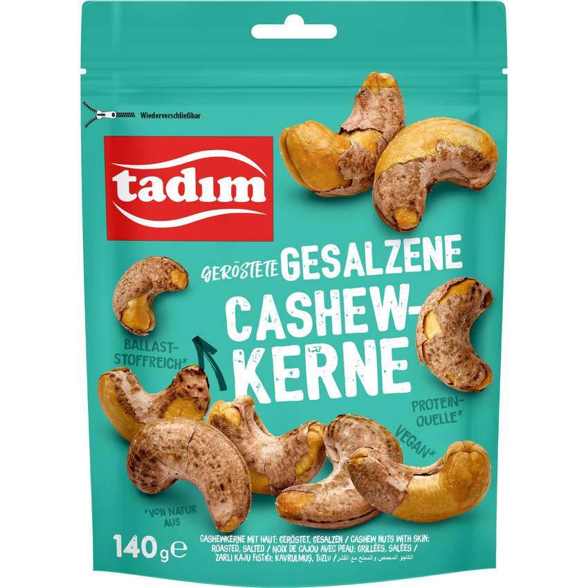 TADIM ROASTED & SALTED CASHEW NUTS WITH SKIN