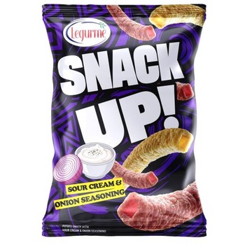 LEGURME SNACK UP POTATO CRISPS WITH SOUR CREAM&ONION