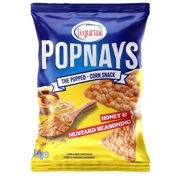 LEGURME CORN&RICE CRISPS WITH HONEY & MUSTARD SEASONING