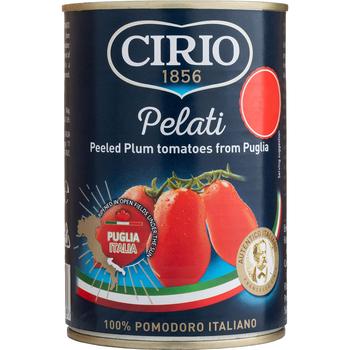 CIRIO PELATI PEELED PLUM TOMATOES 1.19PM (TIN)