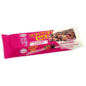 LEGURME GRANOLA BAR WITH DARK CHOCOLATE & RED FRUITS