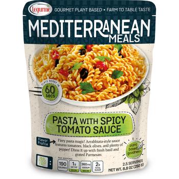 LEGURME MEDITERRANEAN PASTA WITH SPICY TOMATO SAUCE