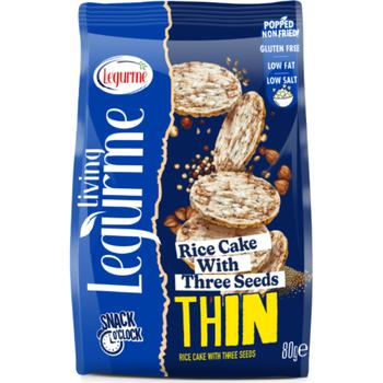 LEGURME THIN RICE CAKE WITH THREE SEEDS (BUCKWHEAT CHIA QUINOA)