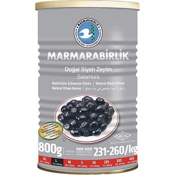 MARMARABIRLIK BLACK OLIVE SALAMURA HIPER L (GREY TIN)