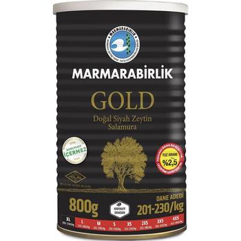 MARMARABIRLIK GOLD BLACK OLIVES XL (201-230) (BLACK TIN)