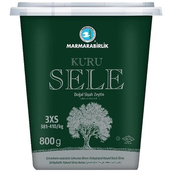 MARMARABIRLIK KURU SELE BLACK OLIVES 3XS (GREEN PET)