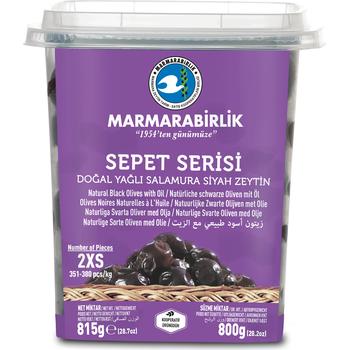 MARMARABIRLIK SEPET SERISI BLACK OLIVES WITH OIL 2XS (351-380)
