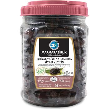 MARMARABIRLIK SUPER BLACK OLIVES WITH OIL M (PET)