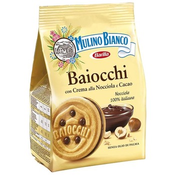 MULINO BIANCO BAIOCCHI BISCUITS WITH HAZELNUT