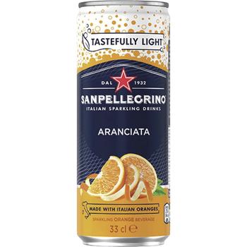SAN PELLEGRINO SLIM CAN ARANCIATA (ORANGE)