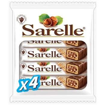 SARELLE CHOCOLATE CREAM FILLED WAFER WITH HAZELNUT PIECES (4 PACK)