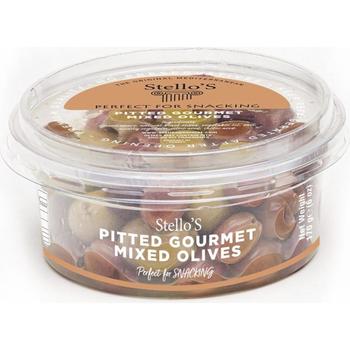 STELLOS PITTED GOURMET MIXED OLIVES